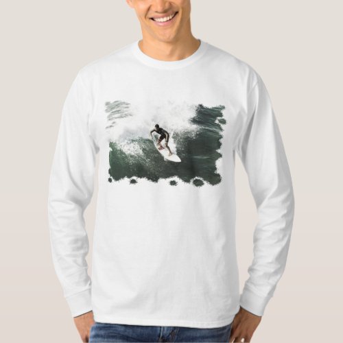 Trendy Modern Pop Art Elegant Surfer Template T_Shirt