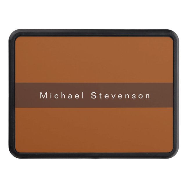 Trendy Modern Professional Brown Hitch Cover (Front)