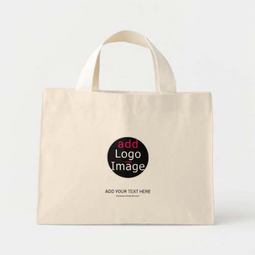 Trendy Modern Professional Customizable Business  Mini Tote Bag