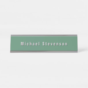 Trendy Modern Professional Desk Name Plate