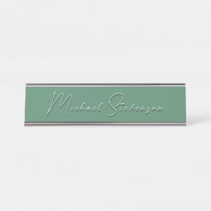 Trendy Modern Professional Desk Name Plate