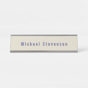 Trendy Modern Professional Desk Name Plate