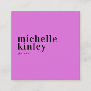 Trendy modern professional elegant networking square business card