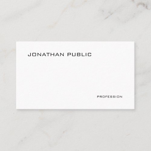Trendy Modern Professional Elegant Smooth Cool Business Card