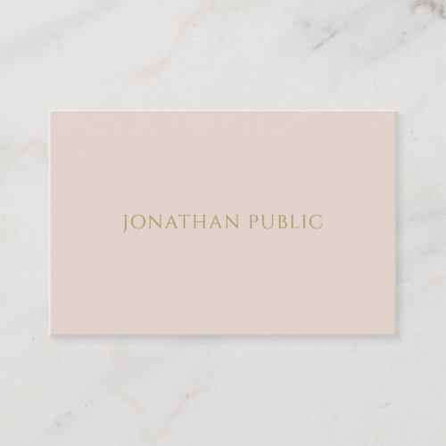 Trendy Modern Professional Simple Template Luxury Business Card