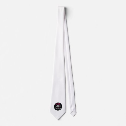 Trendy  Modern Promotional Customizable White  Neck Tie