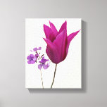 Trendy modern purple pink iris flowers fine art  canvas print<br><div class="desc">This elegant canvas print is the artwork created by Berglind Design.

© Berglind Design. All rights reserved.</div>