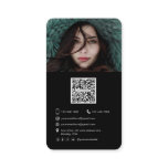 Trendy Modern QR code photo Business Card Trendy Modern QR code photo Business Card