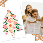 trendy modern & retro tree christmas 1 photo flat holiday card<br><div class="desc">***this design is part of a christmas holiday collection*** _______________________ this design template is fully editable and customizable by you the customer - click personalize further button if you with to move, add, delete or make major changes to the design _______________________ *if you have any DESIGN questions or need more...</div>