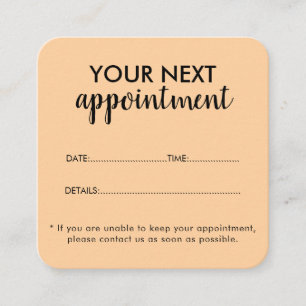 Trendy Modern Salon Appointment Reminder Card