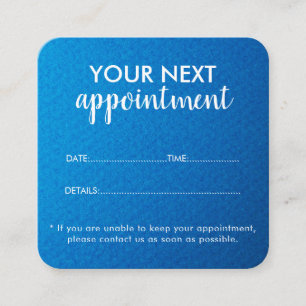 Trendy Modern Salon Appointment Reminder Card