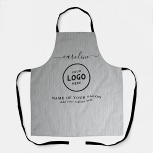 Trendy Modern Salon Logo Apron