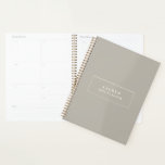 Trendy Modern Sandstone Minimal 2022 Planner<br><div class="desc">Clean and simple this elegant 2022 planner is in a modern trendy sandstone color.  Easily add your name of choice</div>