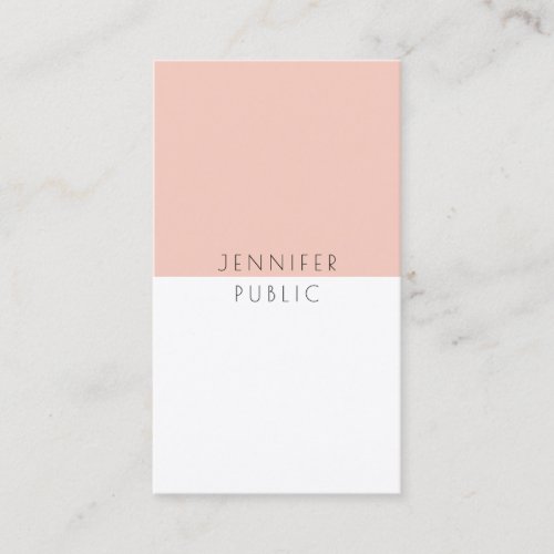 Trendy Modern Simple Elegant Minimalist Template Business Card