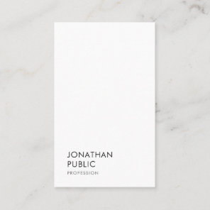 Trendy Modern Simple Elegant Professional Template Business Card
