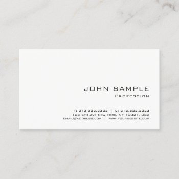 Trendy Modern Simple Professional Elegant Template Business Card by art_grande at Zazzle