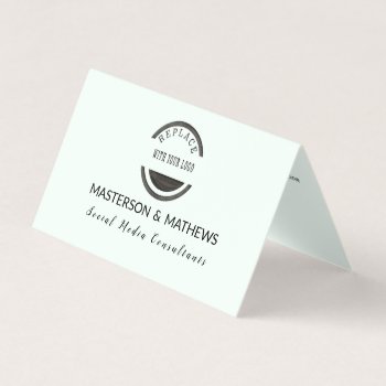 Trendy Modern Social Media Consultant Minted Business Card by 911business at Zazzle