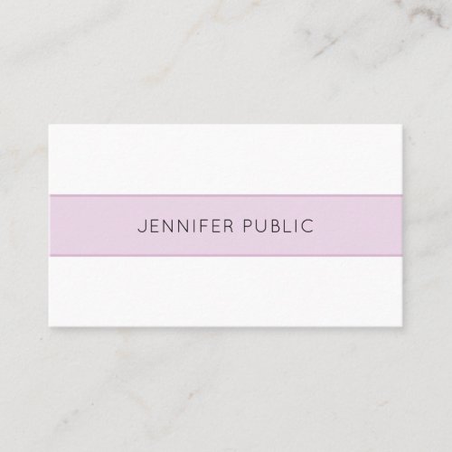 Trendy Modern Sophisticated Simple Professional Business Card