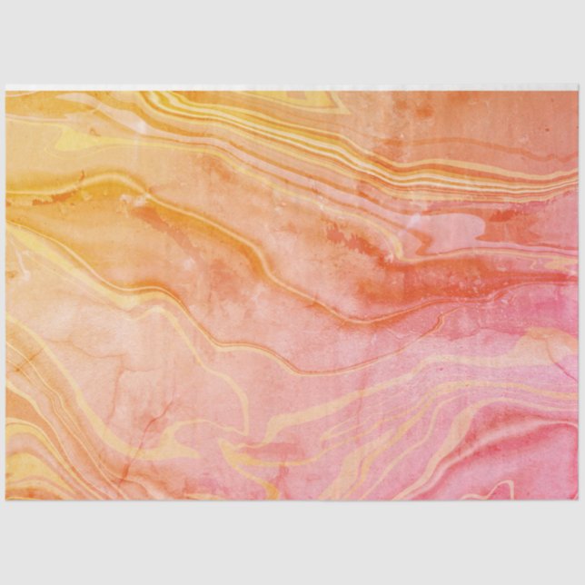 Trendy Modern Stylish Abstract Marble Tissue Paper (Front)