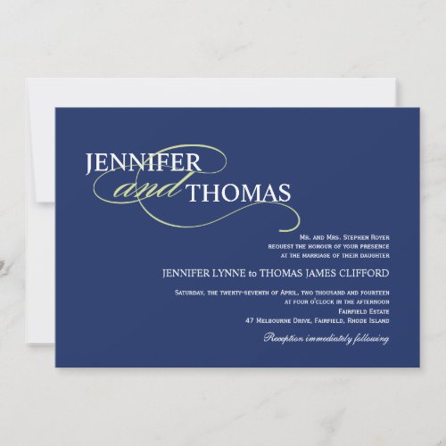 Trendy Modern Typography Elegant Simplicity Invite