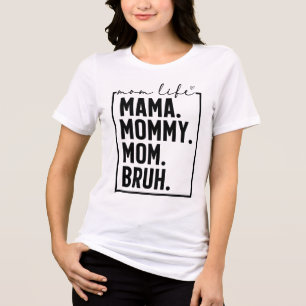 Trendy Mom Sarcastic Typography Tri-Blend Shirt