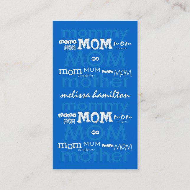 Trendy Mommy Calling Cards (Front)