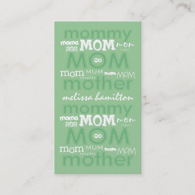 Trendy Mommy Calling Cards (Front)