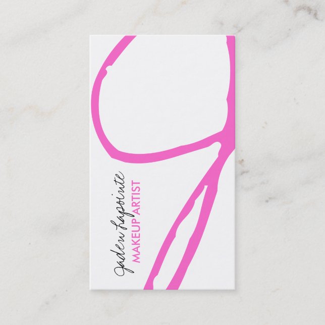Trendy Monogram Business Cards (Front)