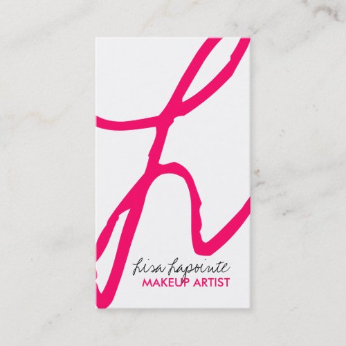 Trendy Monogram Business Cards