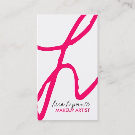 Customizable Trendy Monogram Business Cards