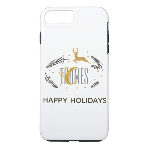 Trendy Monogram Holiday Phone Case