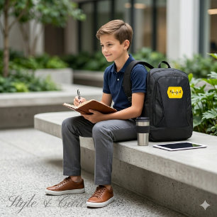 Trendy Monogram Name Backpack for Urban Lifestyle