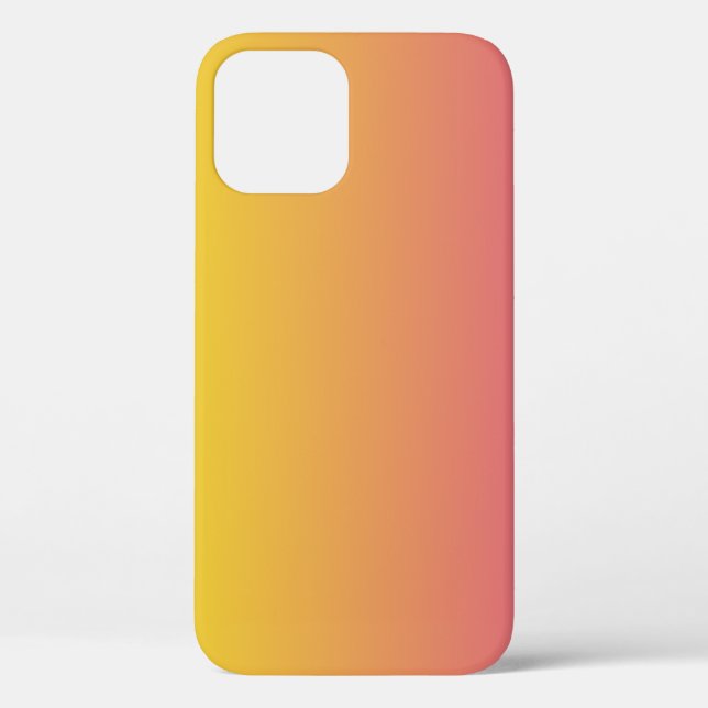 Trendy Monogram Pink Yellow  Case-Mate iPhone Case (Back)