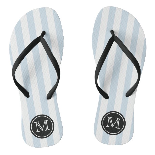 Trendy Monogram Wedding Favor | Any Color Flip Flops (Footbed)