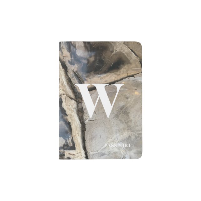 Trendy Monogrammed Passport Holder (Front)