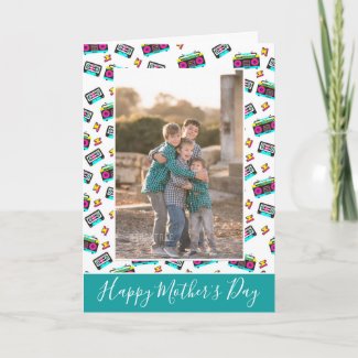 Trendy Mother's Day Card 80s music
