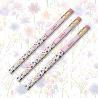 Trendy Multicolor Wild spring Flowers Floral Girly