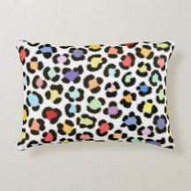 Trendy Multicolored Leopard Fur Effect Pattern