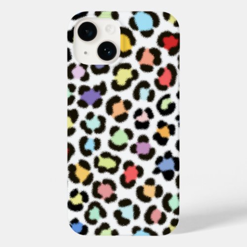 Trendy Multicolored Leopard Fur Effect Pattern Case_Mate iPhone 14 Case