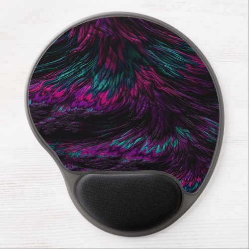 Trendy Multicolored Waves Gel Mouse Pad