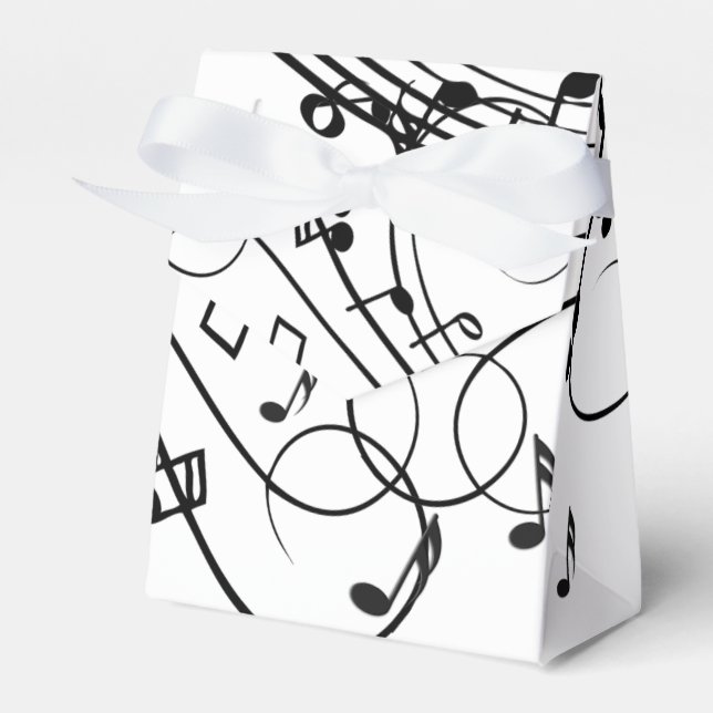 Trendy Music Design Favor Boxes (Front Side)