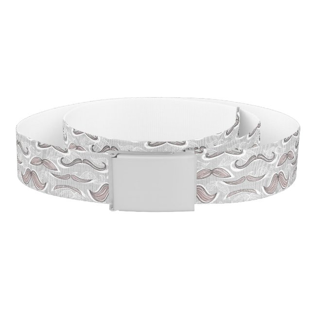 Trendy Mustache Pattern Belt (Coil)