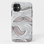 Trendy Mustache Pattern iPhone 11 Case