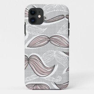 Trendy Mustache Pattern iPhone 11 Case