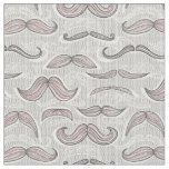 Trendy Mustache Pattern Fabric