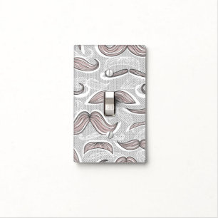 Trendy Mustache Pattern Light Switch Cover
