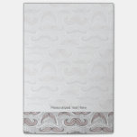 Trendy Mustache Pattern Post-it Notes