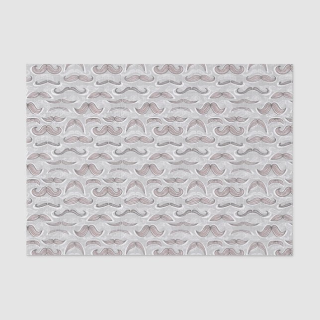 Trendy Mustache Pattern Tissue Paper (Front)