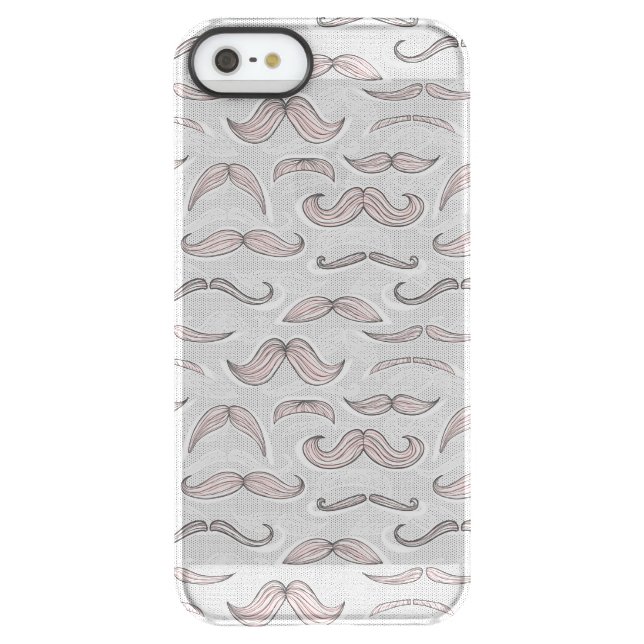 Trendy Mustache Pattern Uncommon iPhone Case (Back)