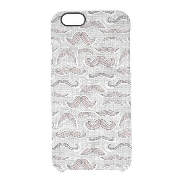 Trendy Mustache Pattern Uncommon iPhone Case (Back)